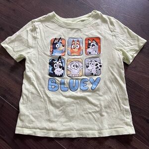 Old Navy Kids T-Shirt - Light green with Bluey Graphics